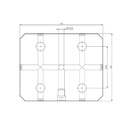 Lang Technik Quick•Point® 96 Plate, rectangular, 192×156×27 mm, without mounting bores 