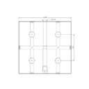 Lang Technik Quick•Point® 96 Grid Plate, 192×192×27 mm, without mounting bores 