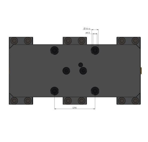 Lang Technik Profilo Center Base Jaw 125 + Spindle Length 314 mm 