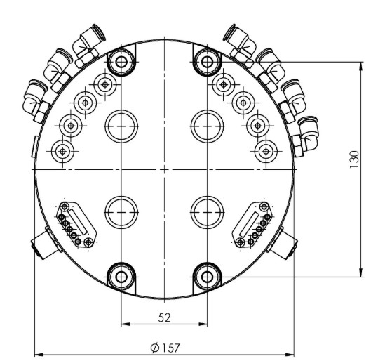 Lang Technik Gripper Exchange Interface, suitable for Item No. 66950 / 64850