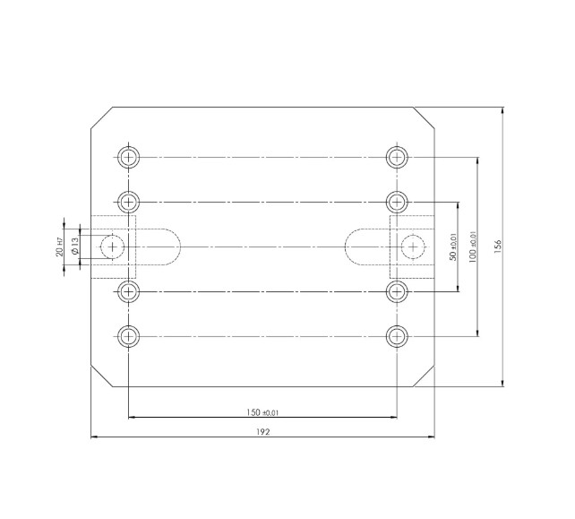 Lang Technik Quick•Point® 96, Riser, 192×156×100 mm 