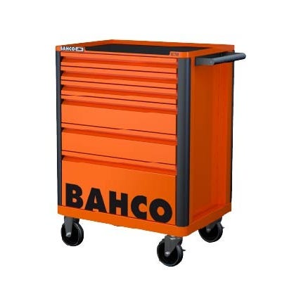 Bahco E72 takım arabası. 6 Çekmeceli takım arabası, koruyucu özel çekmece tamponlu