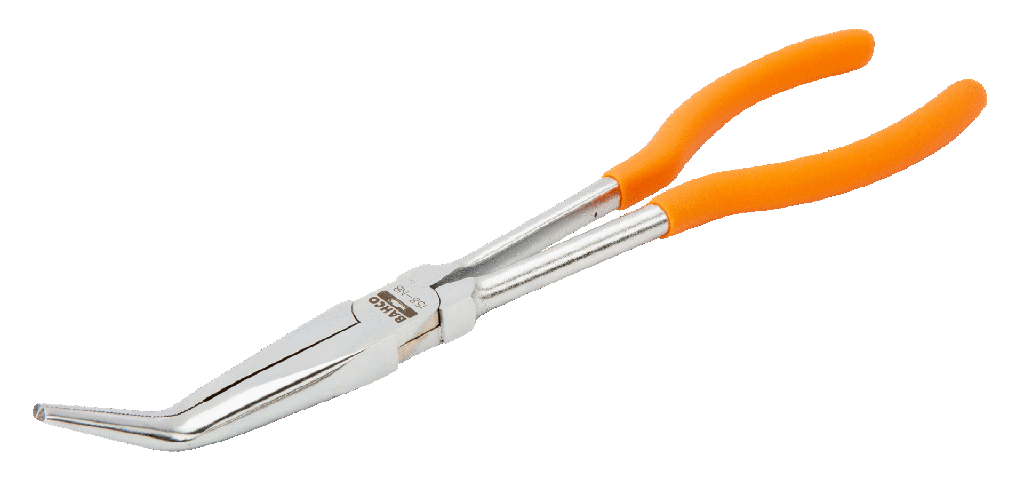 Ekstra uzun kargaburun pense. Uçlar 35° açılı