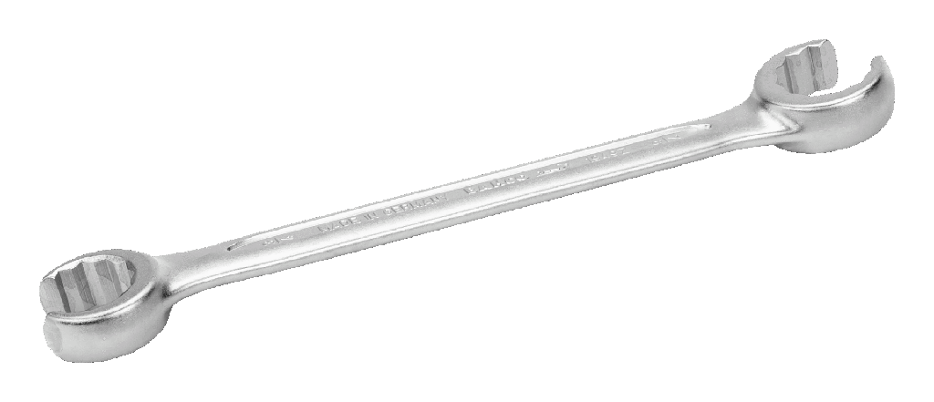 İki ağızlı, flare-nut eğimli anahtar , inç
