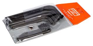 Bahco allen altıgen anahtar seti, inç, siyah yüzey