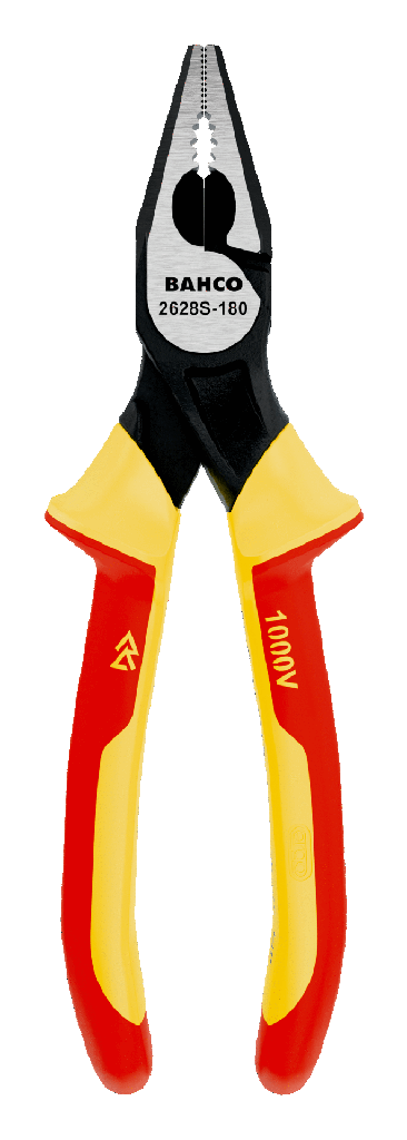 Yalıtımlı Çift Bileşenli Saplara Sahip Olan Fosfat Kaplamalı ERGO™ Kombine Penseler (180 mm)