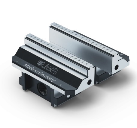 Lang Technik Spare Jaws without serration, for Makro•Grip® 5-Axis Vise 125, Jaw Width 125 mm