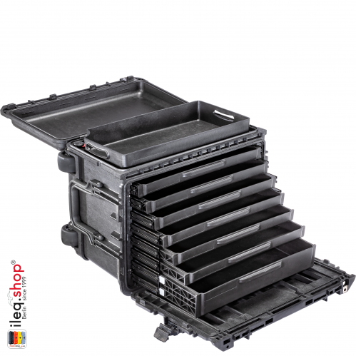 0450SD6,WL/6 SHALLOW+1 DEEP DRAWERS,BLK