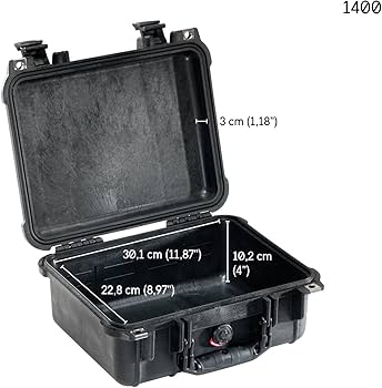 PELİ 1500-001-110E ÇANTA PELI#1500NF,WL/NF,BLACK