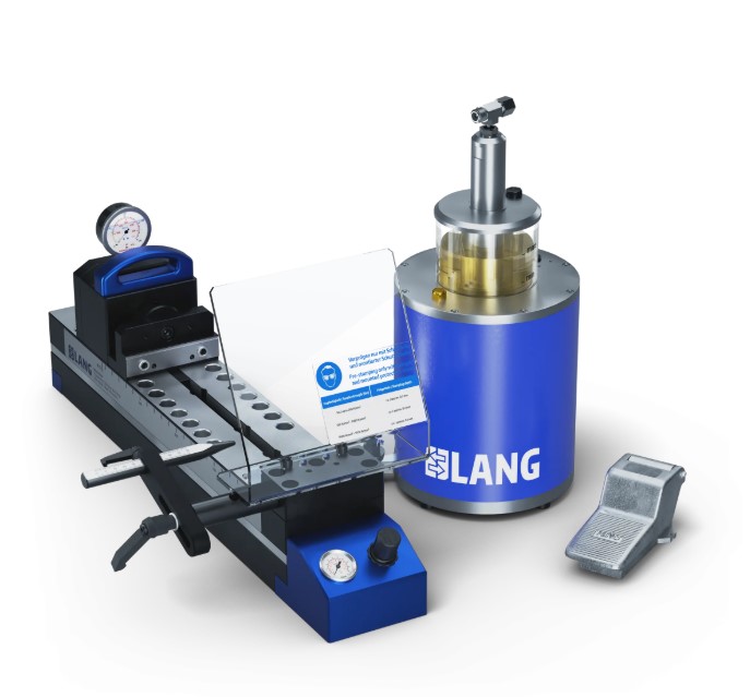 Lang Technik Makro•Grip® Stamping Unit, for the workbench, stamping range 410mm