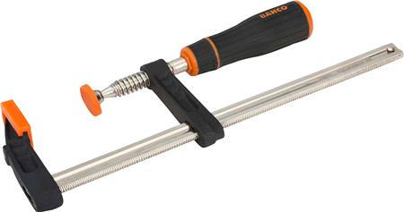 Plastik tutamaklı F kelepçe