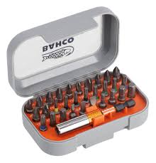 Bahco Standart Tornavida Bit  Seti ve Lokma - 28 adet. HILLIPS® PH, POZIDRIV® PZ, TORX® ve Altıgen başlı vidalar için bits seti, 31 adet
