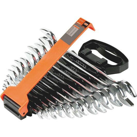 Bahco Çift ağız anahtar seti, metrik. plastik tutuculu