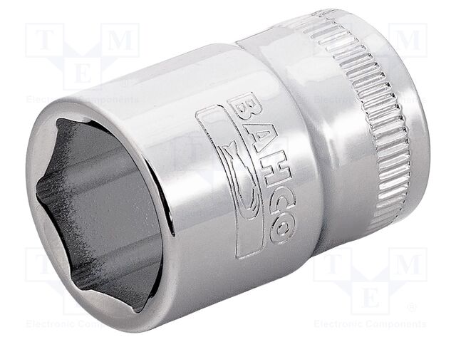 Standart lokmalar, 3/8'' kare şaft. Altıgen profil, metrik ölçü