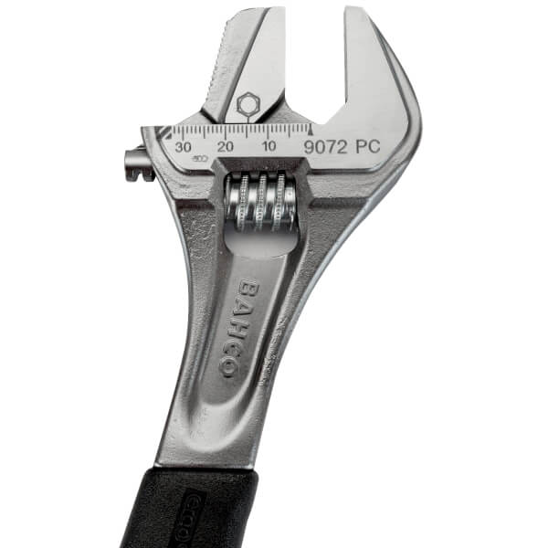 Bahco ERGO ™ Kauçuk Saplı Merkezi Somun Ayarlanabilir Anahtar, çift taraflı