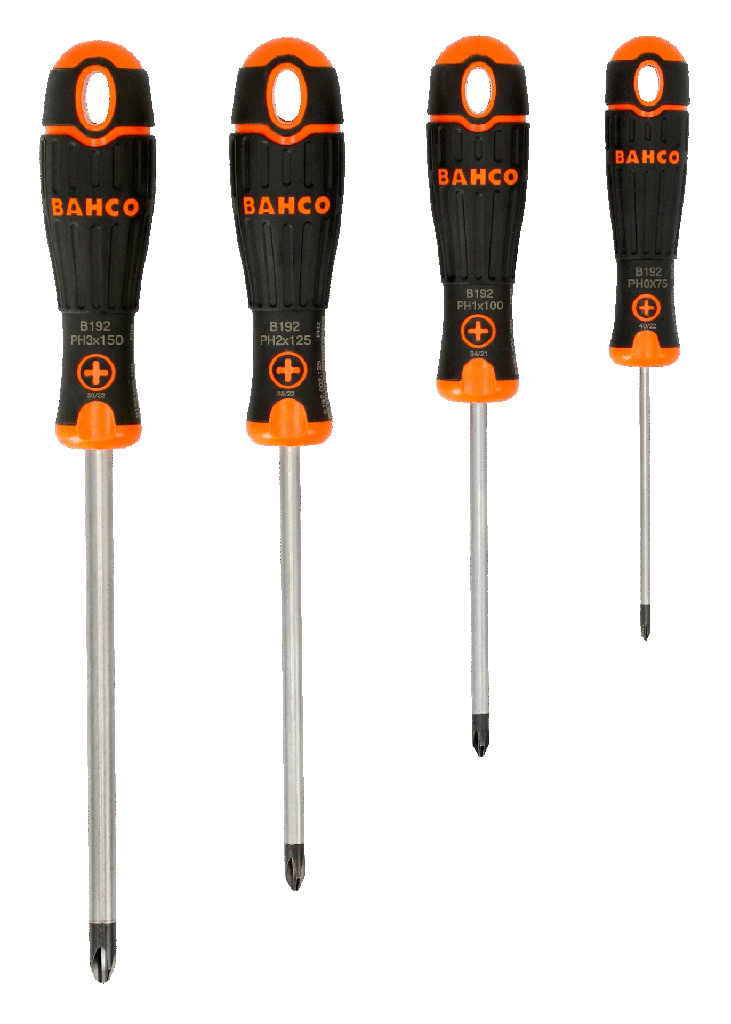 Bahco BahcoFit Kauçuk Saplı Yıldız Tornavida Seti - 4 Adet