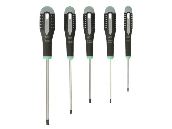 Bahco ERGO™ Tornavida seti, 5 parça. TORX® vidalar için