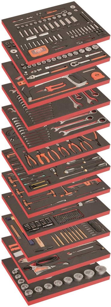 Bahco Genel Amaçlı 12 Köpüklü Alet Kiti - 560 Parça