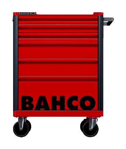 [1472K6RED] E72 takım arabası. 6 Çekmeceli takım arabası, koruyucu özel çekmece tamponlu