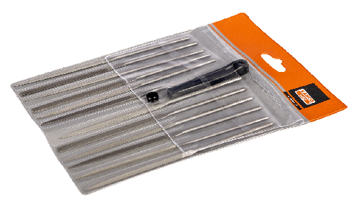 [2-472-16-1-0] 12'li saatçi eğe seti