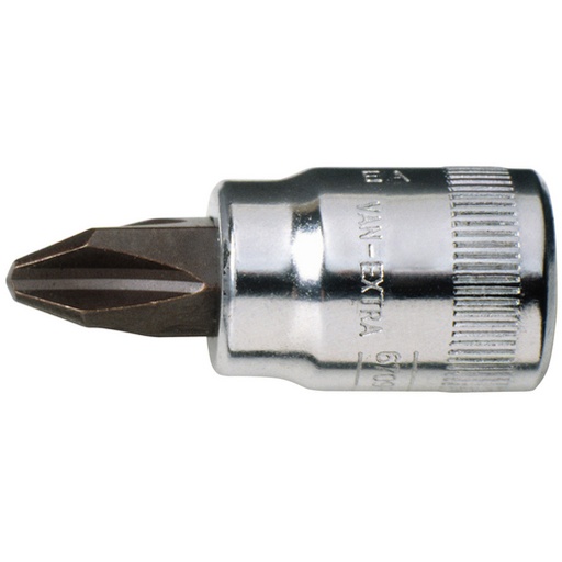 [6709PH-2] Bahco 1/4” kare şaft lokma, phillips vidalar için