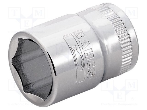 [7400SM-7] Bahco Standart lokmalar, 3/8'' kare şaft. Altıgen profil, metrik ölçü