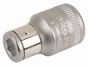 [7773A] Bahco Mat Kaplamalı 1/4' Altıgen Tornavida Uçları için 3/8' Kare Sürücü Adaptörleri