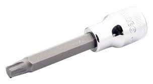 [7809TORX-T60-120] 1/2" kare şaft uzun lokma, T60 TORX® vida için, 120 mm