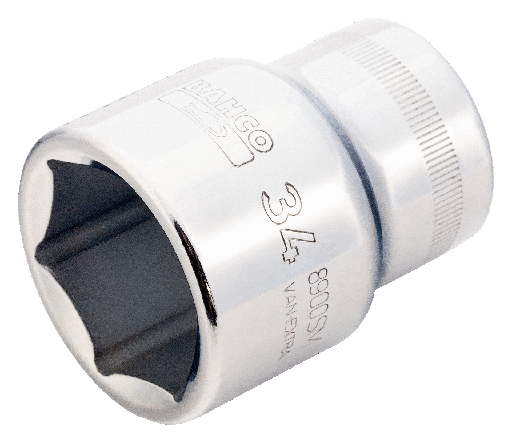 [8900SM-30] Bahco Standart uzun lokma,3/4'' kare şaft. Altıgen profil, metrik