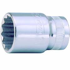 [A6700DZ-9/16] Standart lokma,1/4''  kare şaft. Yıldız, inç ölçülerde. İnce çeper