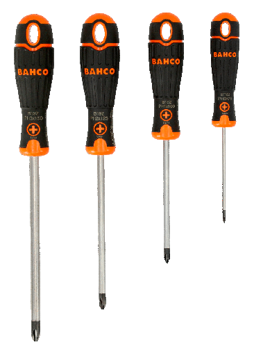 [B219.014] BahcoFit Kauçuk Saplı Yıldız Tornavida Seti - 4 Adet