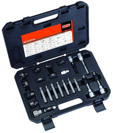 [BE500P24] Bahco Alternatör sökücü set. 24 parça