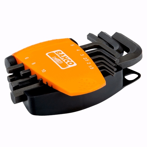 [BE-9578] Bahco Altıgen allen set, siyah,9 parça