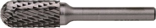 [C1225M06] 12 mm x 25 mm - Ø21 Silindir Yuvarlak Burun Başlı Karbür Döner Çapaklar 6 mm