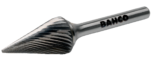 [M0618M06] Bahco 6 mm x 20 mm - Ø18 Sivri Burunlu Konik Başlı Karbür Döner Çapaklar 6 mm