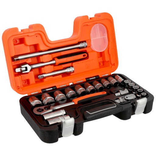 [S240AF] Bahco Lokma takım seti 1/2”, 23 adet. 23 adet, inç