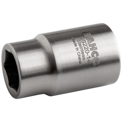 [SS210-6] Bahco Paslanmaz Çelik 1/4'' Lokma Metrik Altıgen